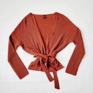 WINDSOR RUST KNITTED TIE TOP